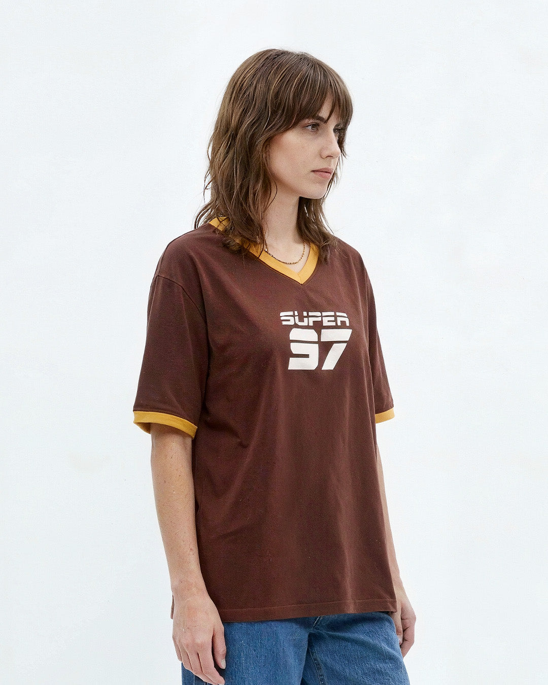 Super 97 Tap-Out V-Neck Oversize T-Shirt