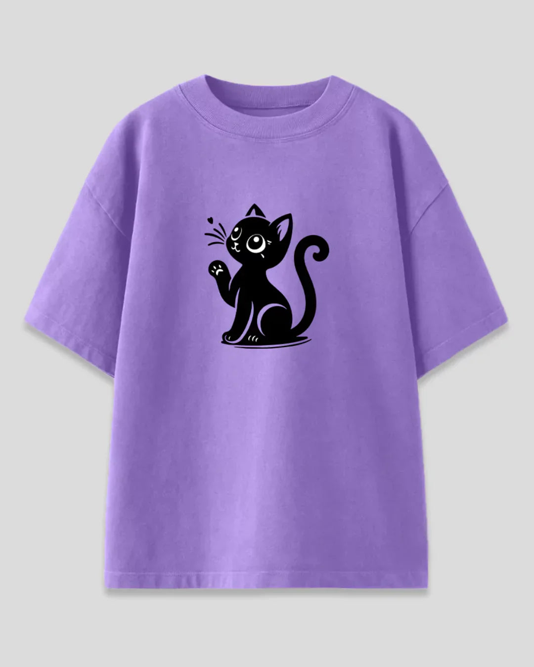 Arlo Meow Cat Oversized T-Shirt