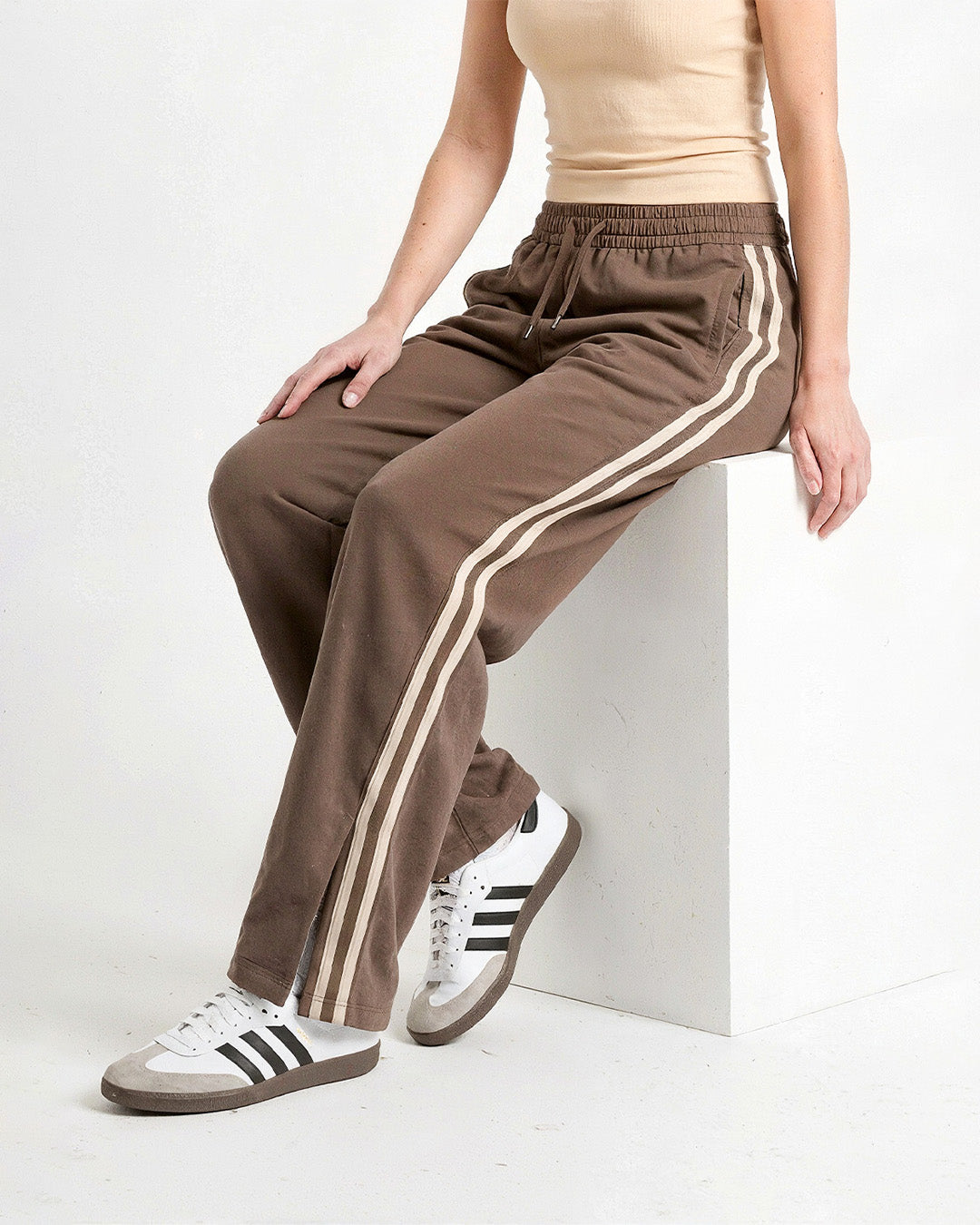 Beige Trim Gossip Pants
