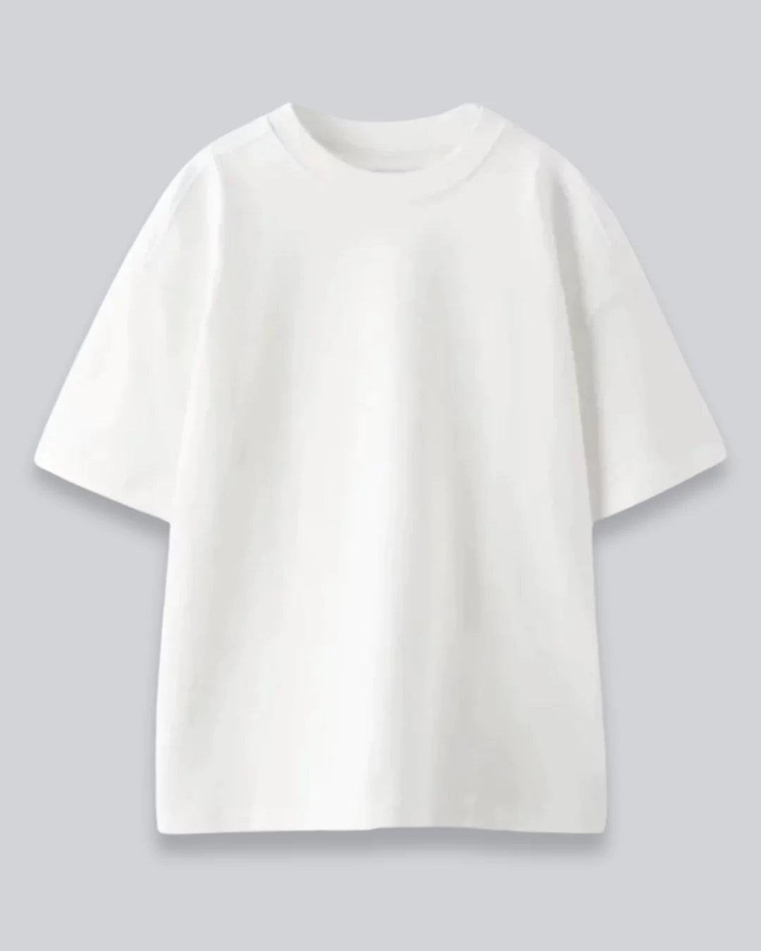 Arlo White Oversized Plain T-Shirt