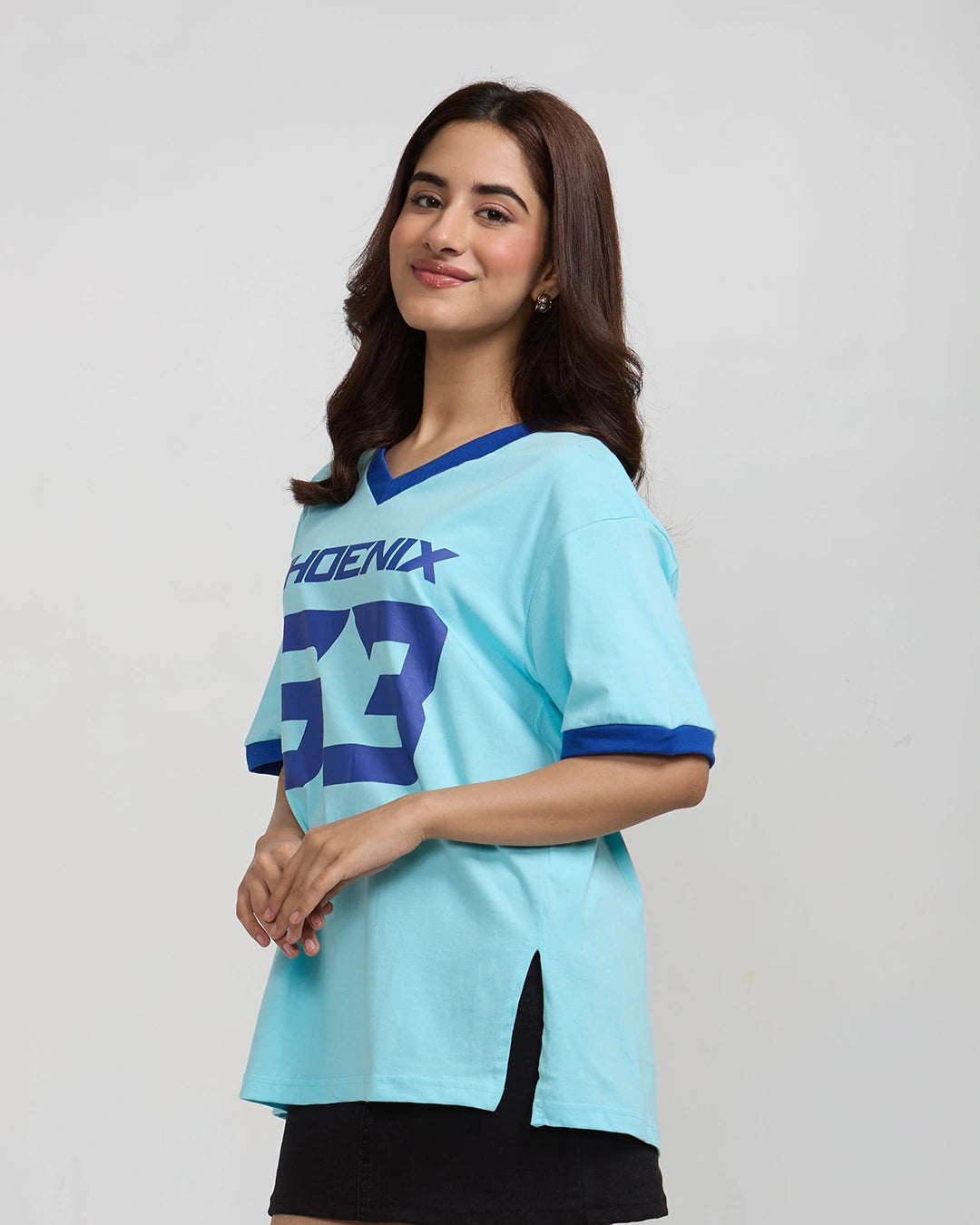 Phoenix Tap-Out V-Neck Oversize T-Shirt