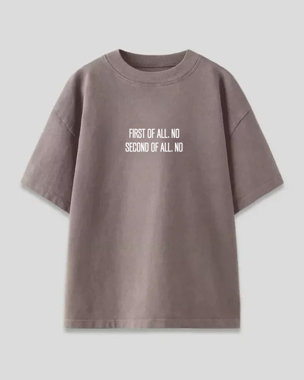 Nopeee Oversized T-Shirt - Chest print