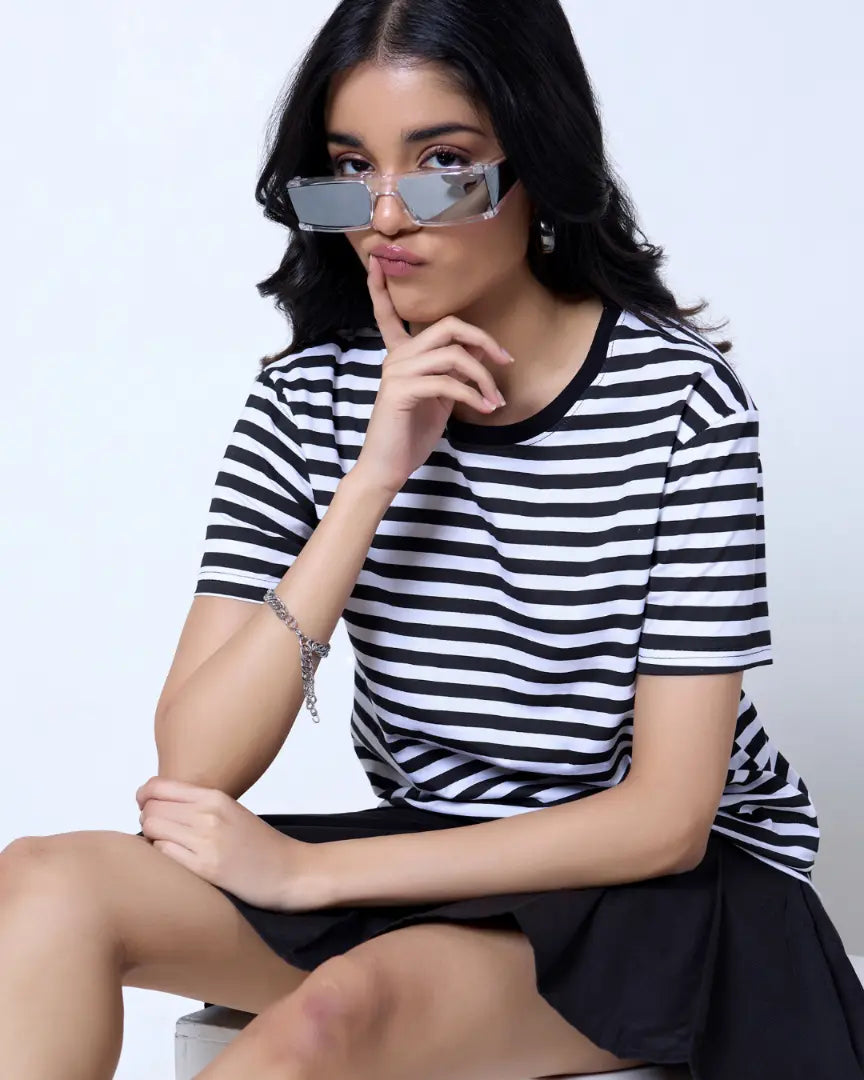B&W Strip T-Shirt