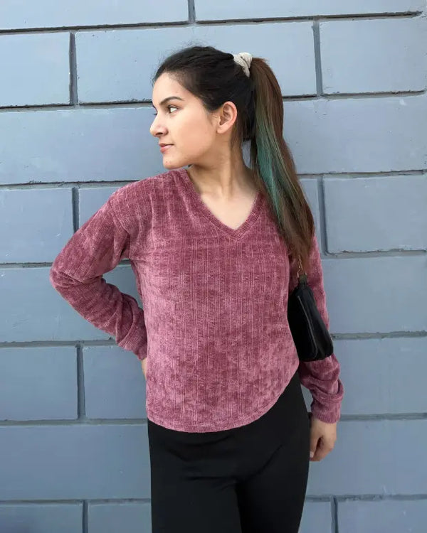 Rachel Crop Oversized Sweater for Women Online In India | Dky