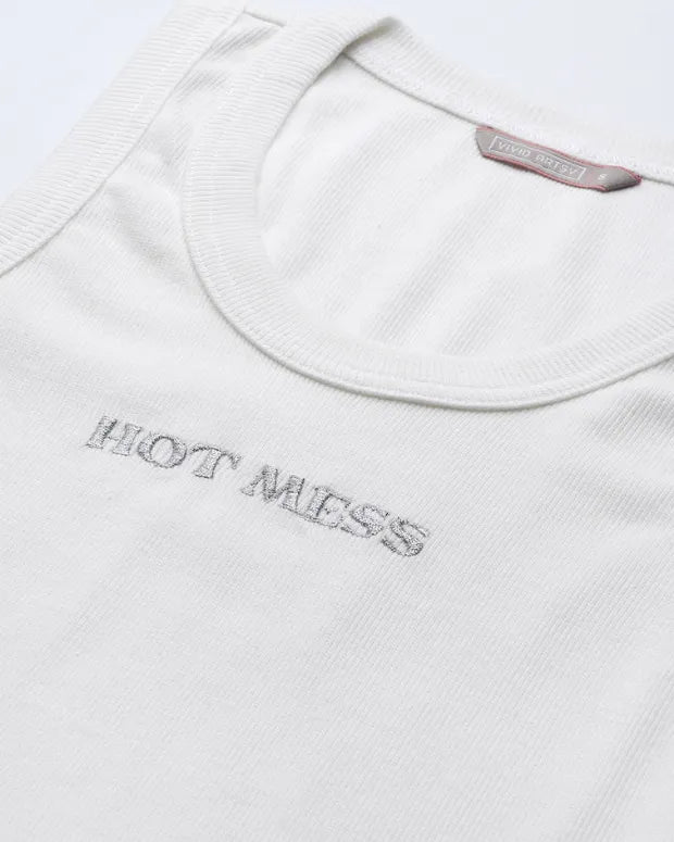 Hot Mess Cropped Tank Top