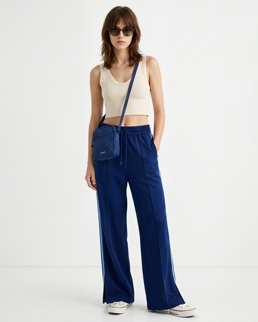 Blue Trim Gossip Pants