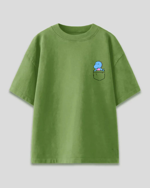 Pocket Dino Oversized T-Shirt