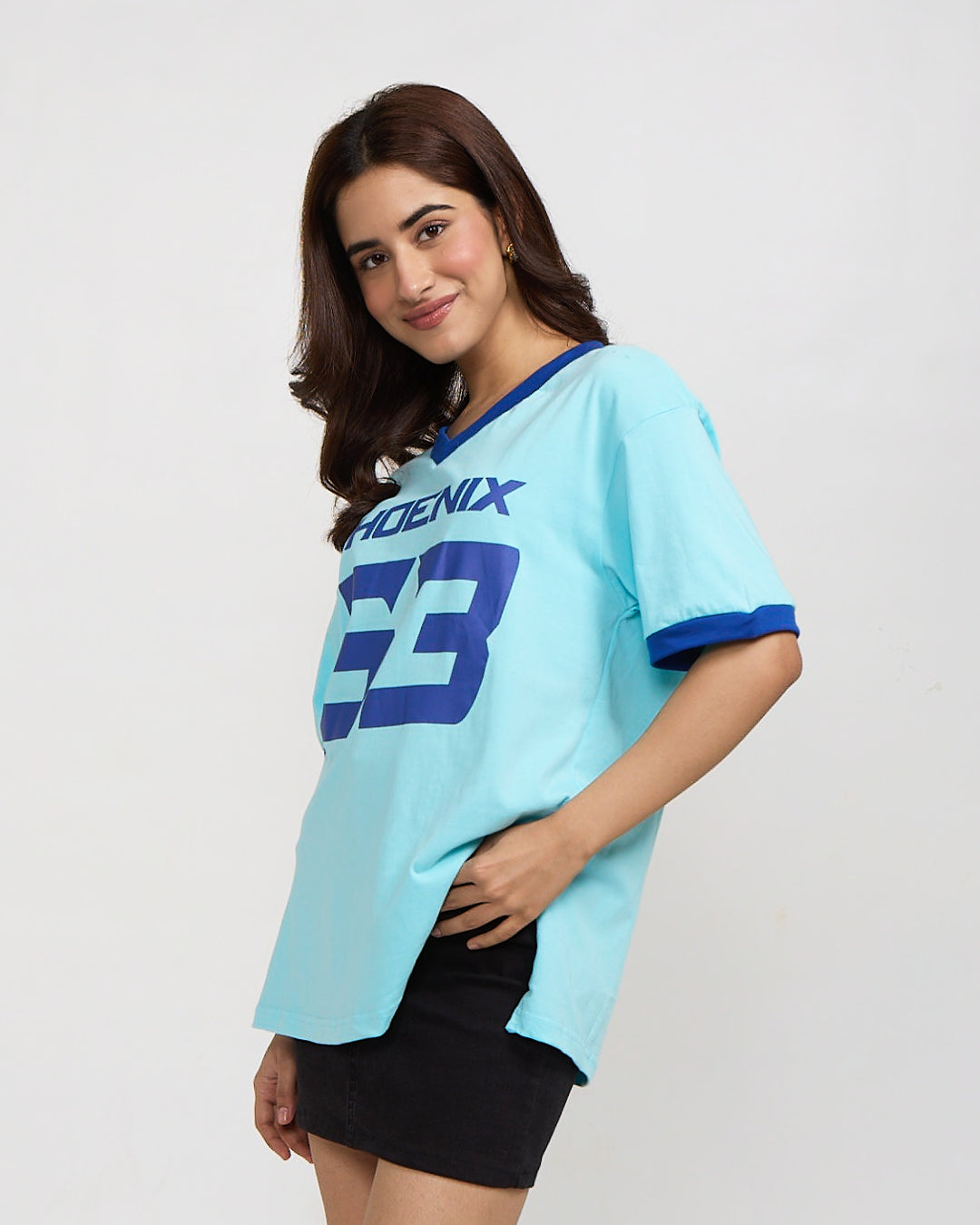 Phoenix Tap-Out V-Neck Oversize T-Shirt