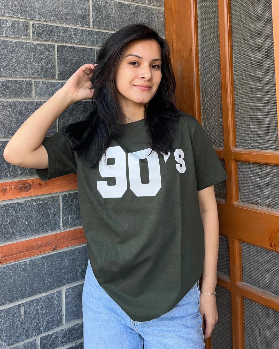 Olive 90's T-Shirt