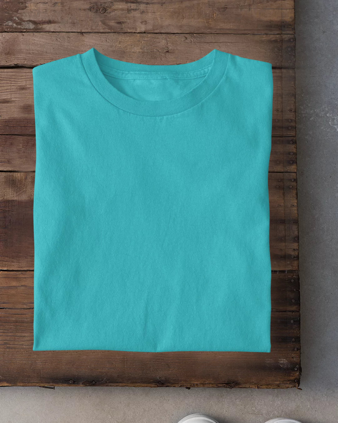 Teal Plain T-Shirt