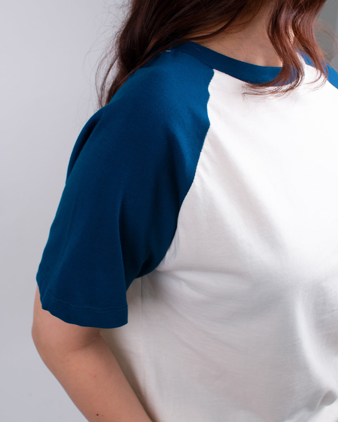 Off White Plain Raglan T-Shirt