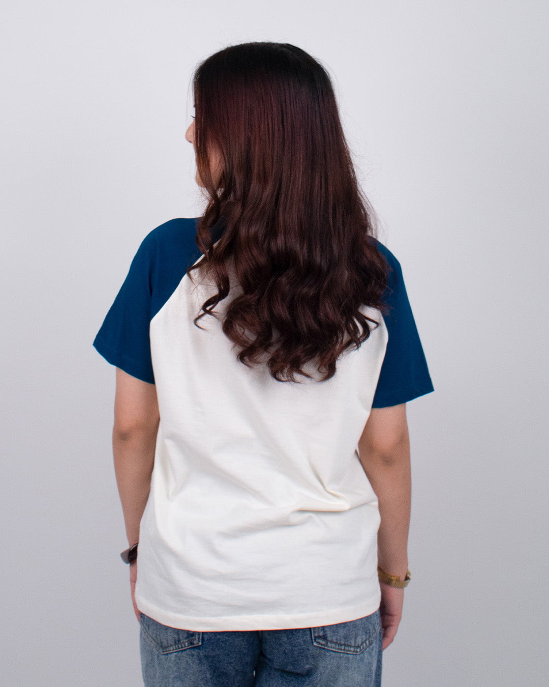 Off White Plain Raglan T-Shirt