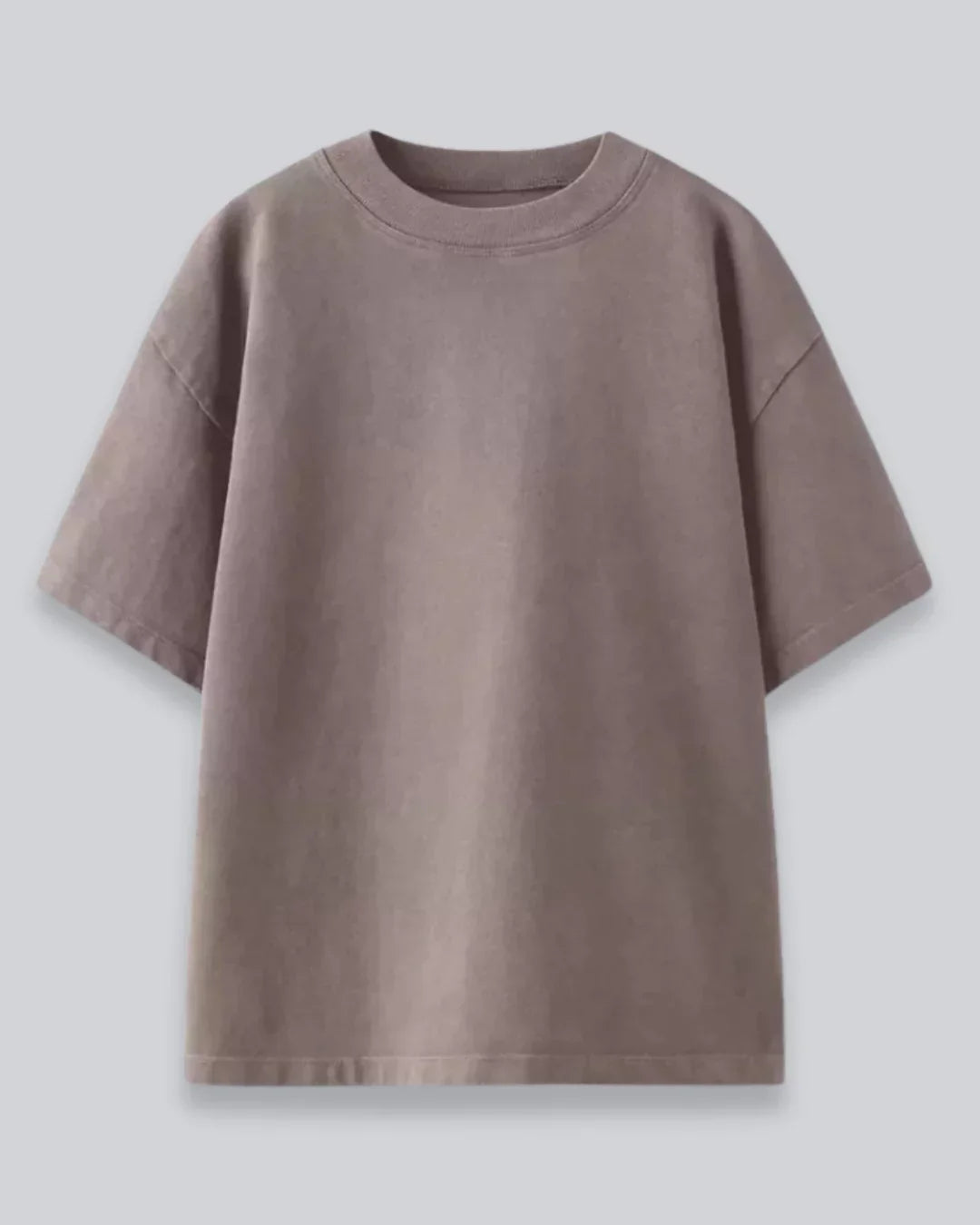 Arlo Camel Oversized Plain T-Shirt