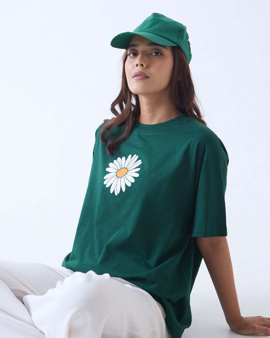 Jade Daisy Oversized T-Shirt