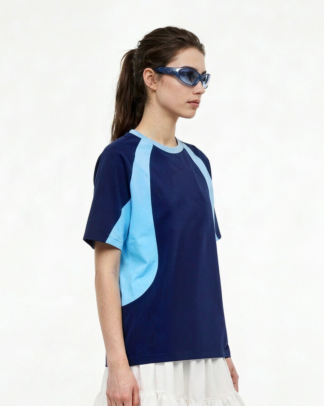 Navy Blue All-Star Plain Oversize T-Shirt