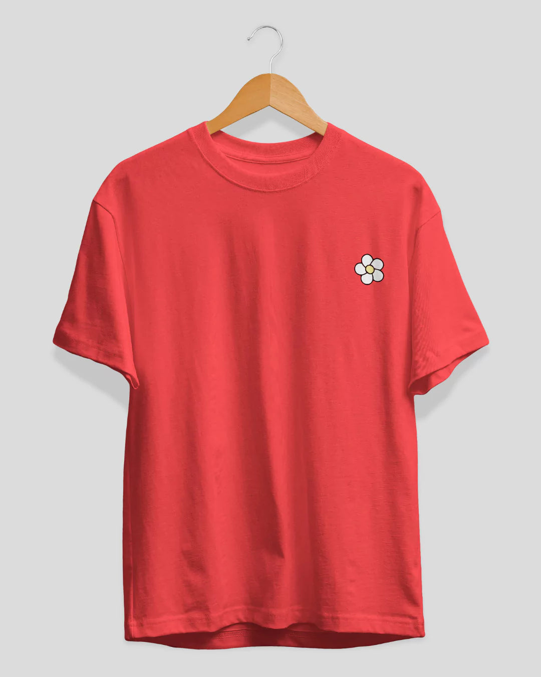 Red Pocket Flower T-Shirt