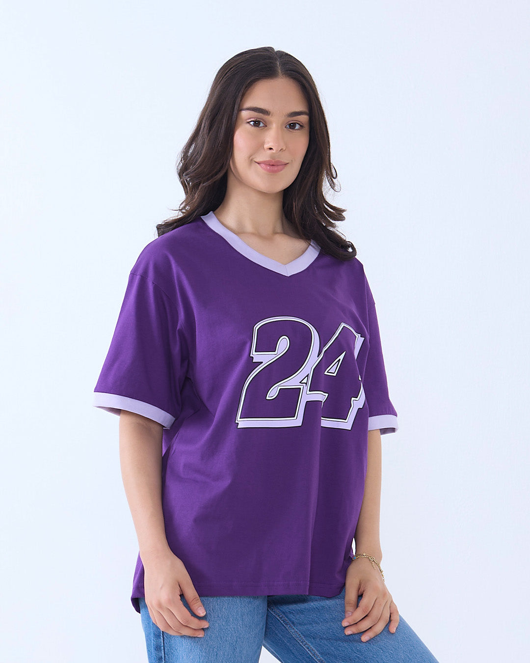 24 Tap-Out V-Neck Oversize T-Shirt