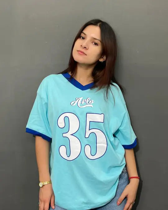 35 Tap-Out V-Neck Oversize T-Shirt for Women Online In India | DKY