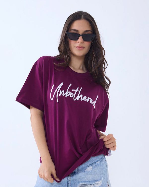 Mulberry Unbothered Oversized T-Shirt