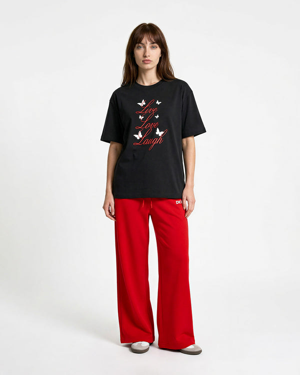 Red Sweatpants Co-ord Set