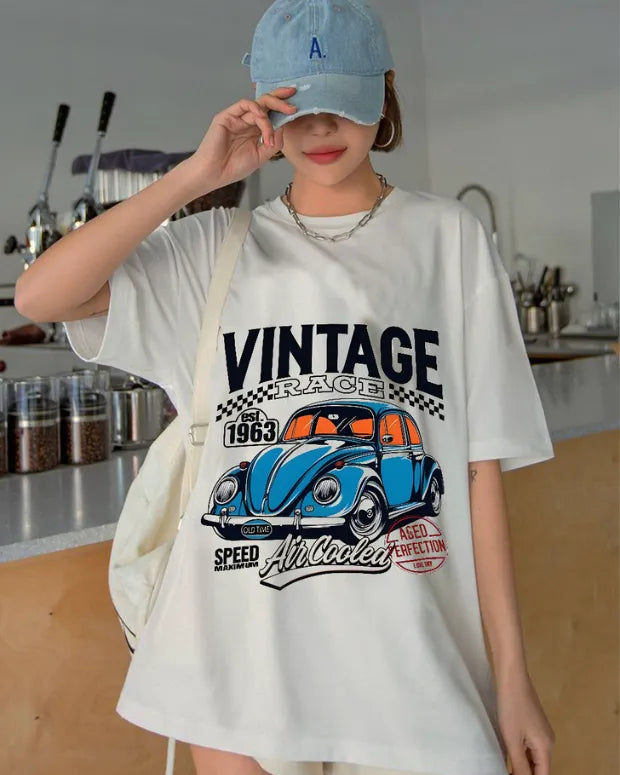 Vintage Car Oversized T-Shirt