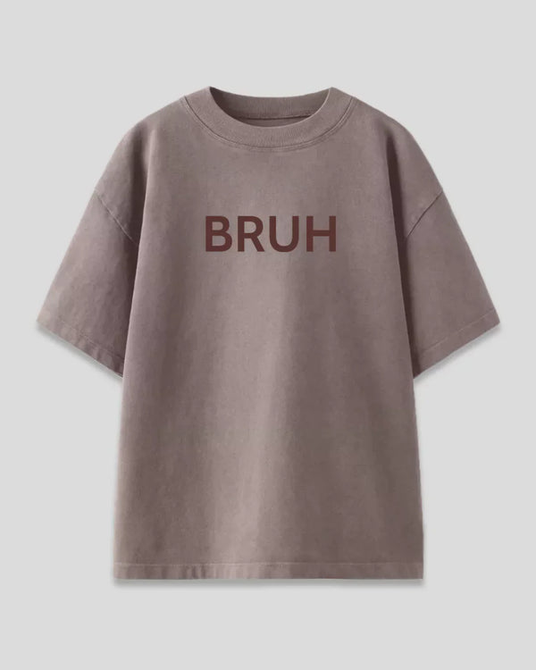 Bruh Oversized T-Shirt - Shop Printed T shirt for Women Online In India | LoveDky