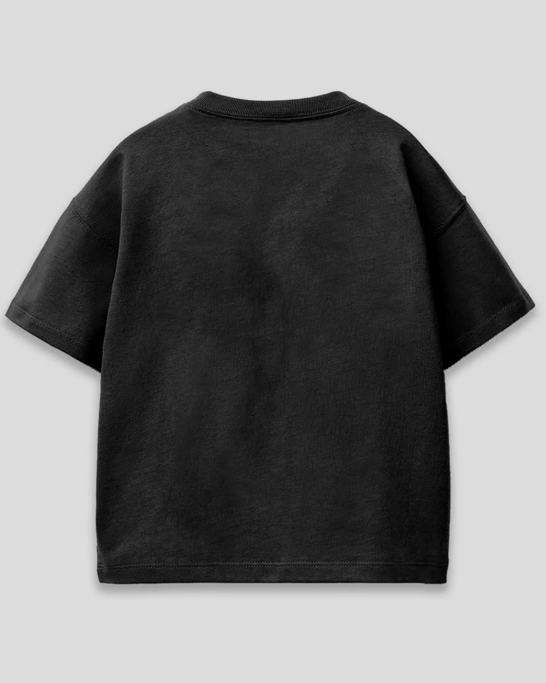 Black Plain Boxy T-Shirt