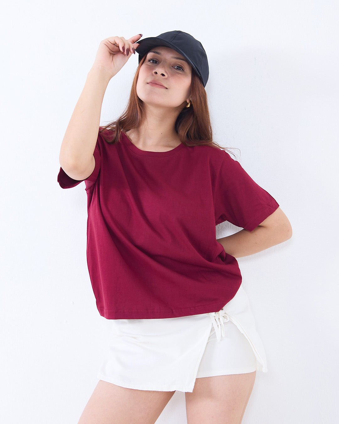 Ruby Plain Boxy T-Shirt