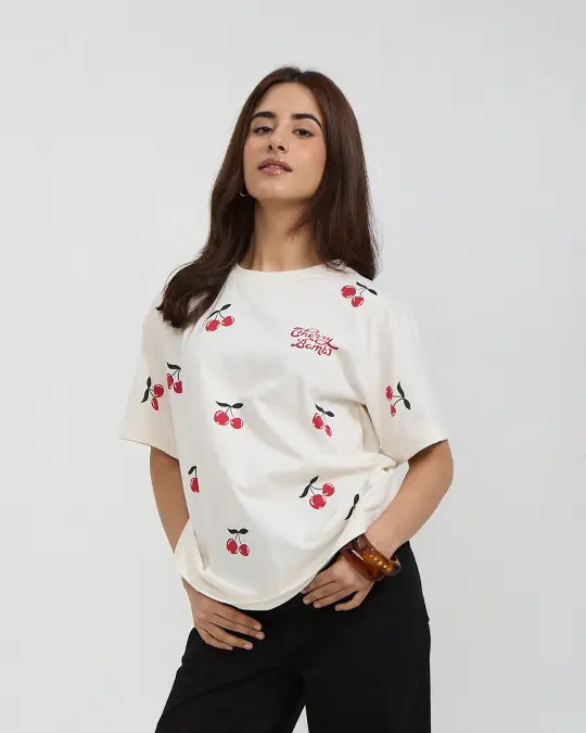 Cherry Bomb Oversized T-Shirt
