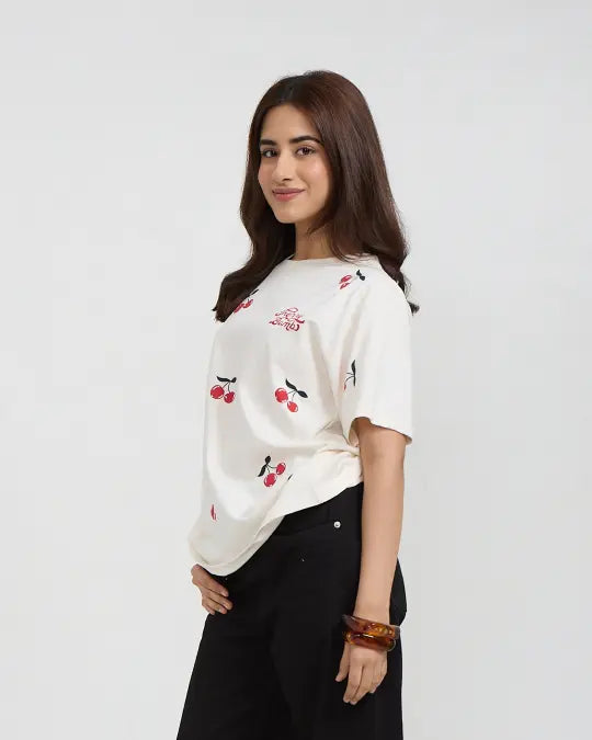 Cherry Bomb Oversized T-Shirt