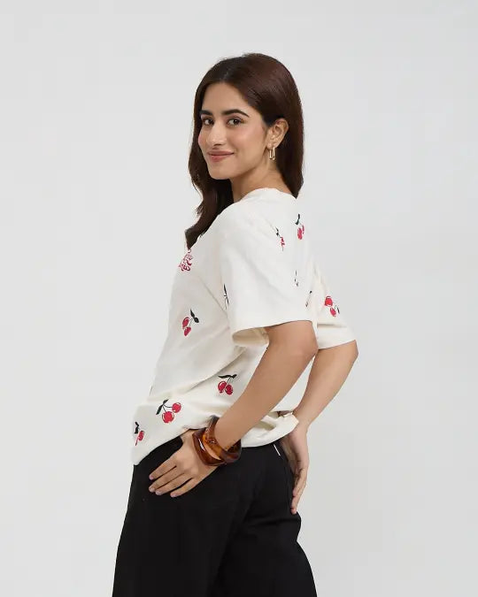 Cherry Bomb Oversized T-Shirt