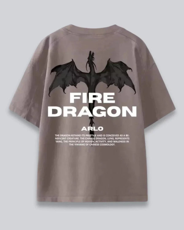 Arlo Fire Dragon Oversized T-Shirt