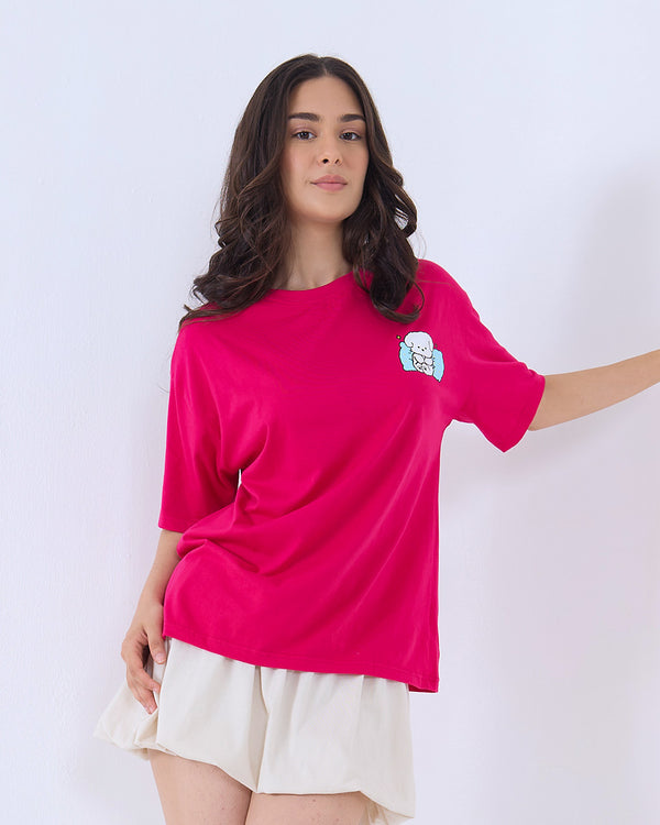 Snuggle Pup Oversized T-Shirt