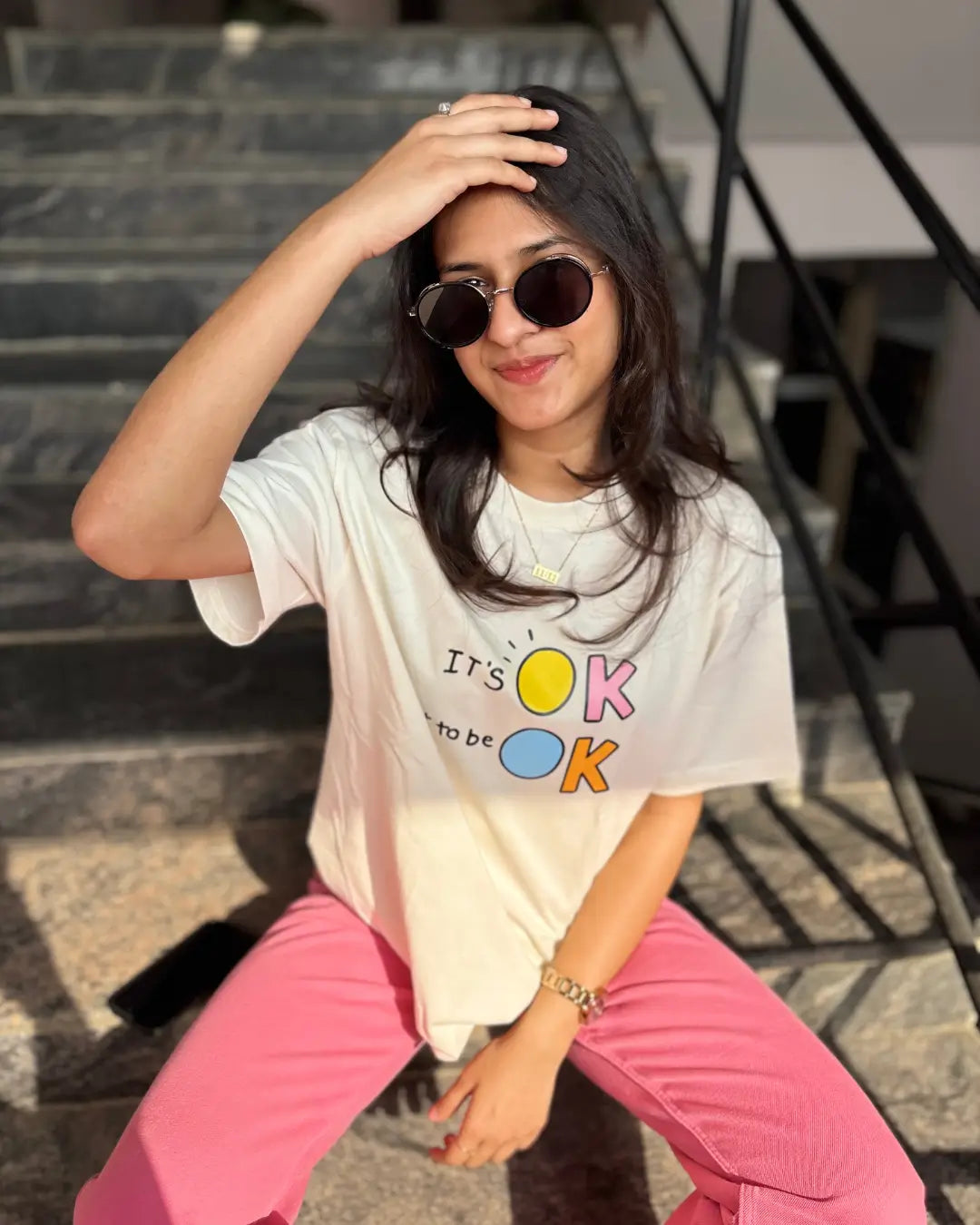 It's Ok Not To Be Ok Oversized T-Shirt -MN