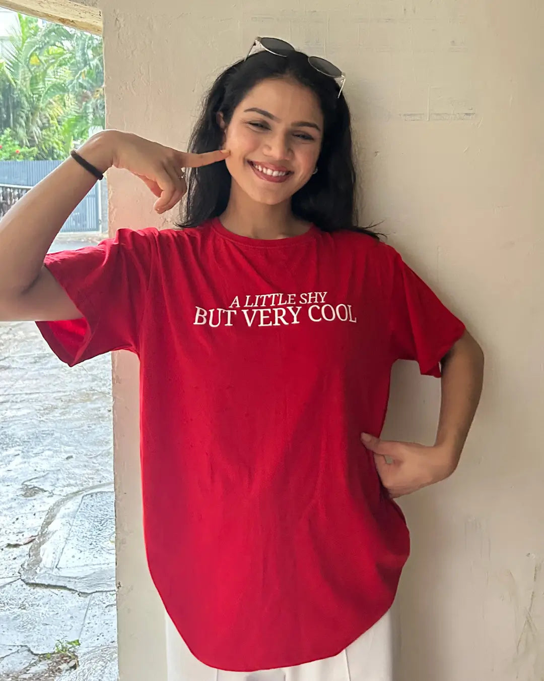 A Little Shy But Very Cool Oversized T-Shirt - MK