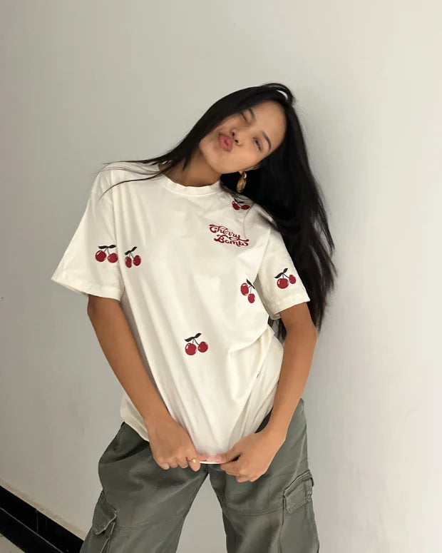 Cherry Bomb Oversized T-Shirt