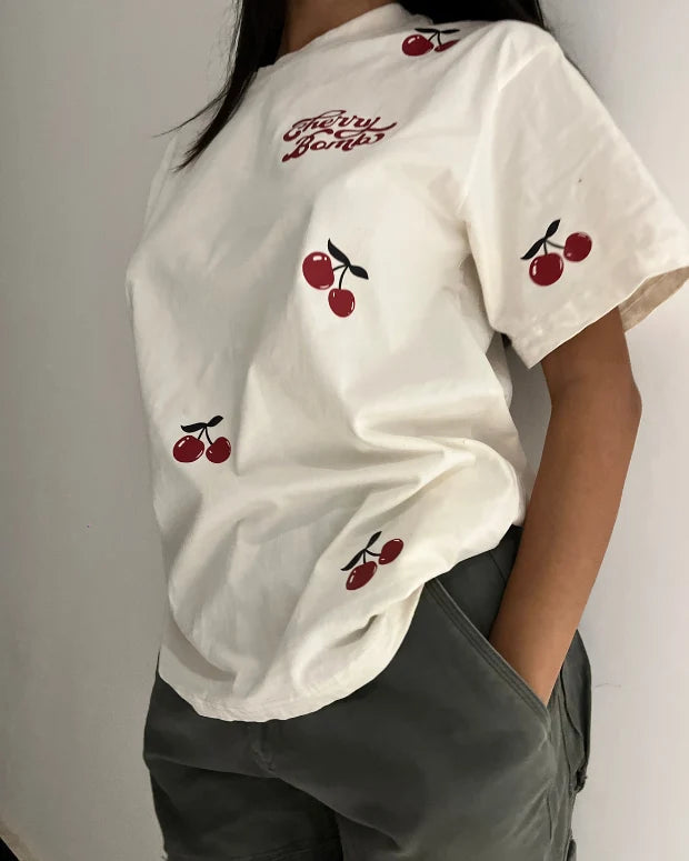 Cherry Bomb Oversized T-Shirt