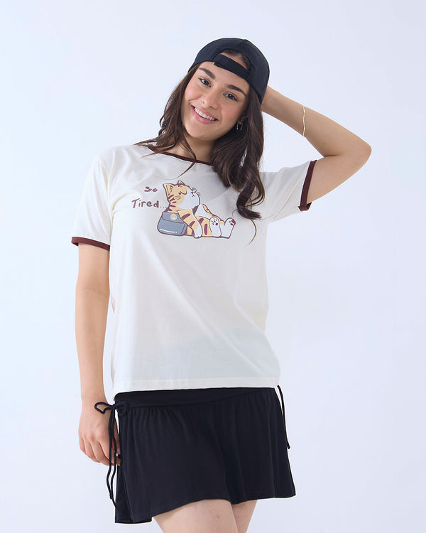 Offwhite So Tired Tap Out T-Shirt