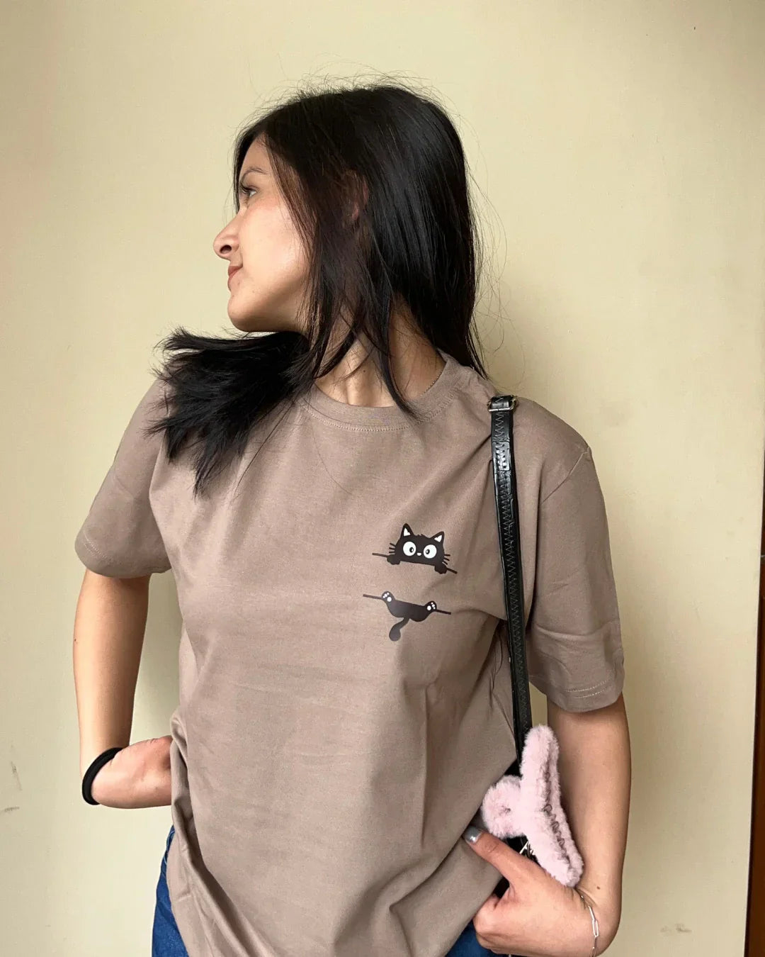 Clinging Cat T-Shirt