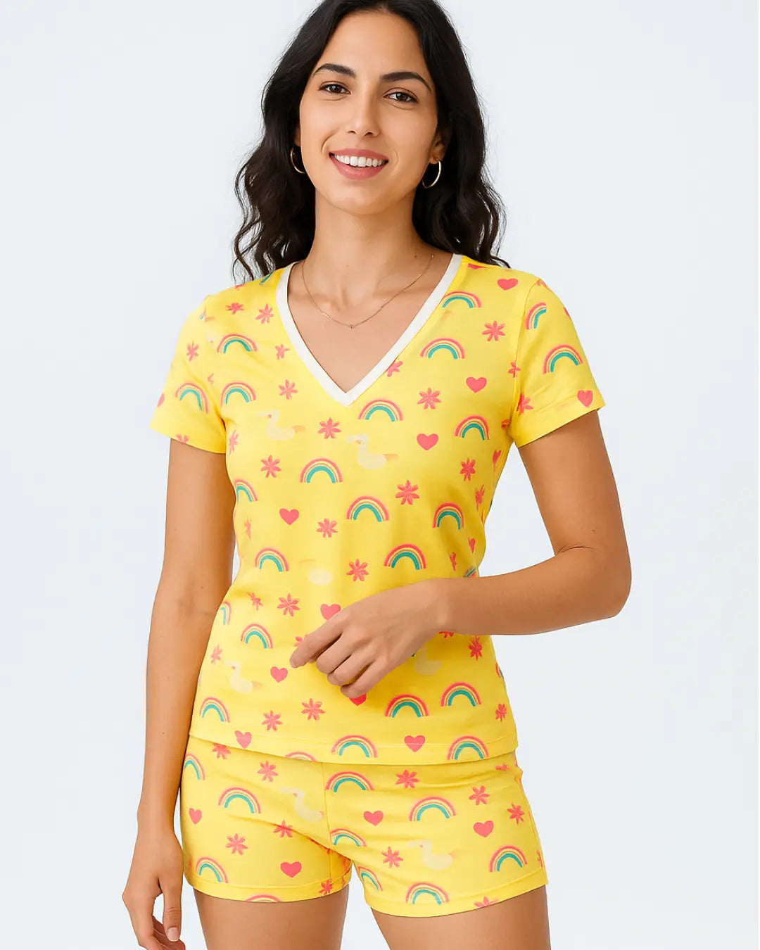 Rainbow Dream Cotton Shorts Set