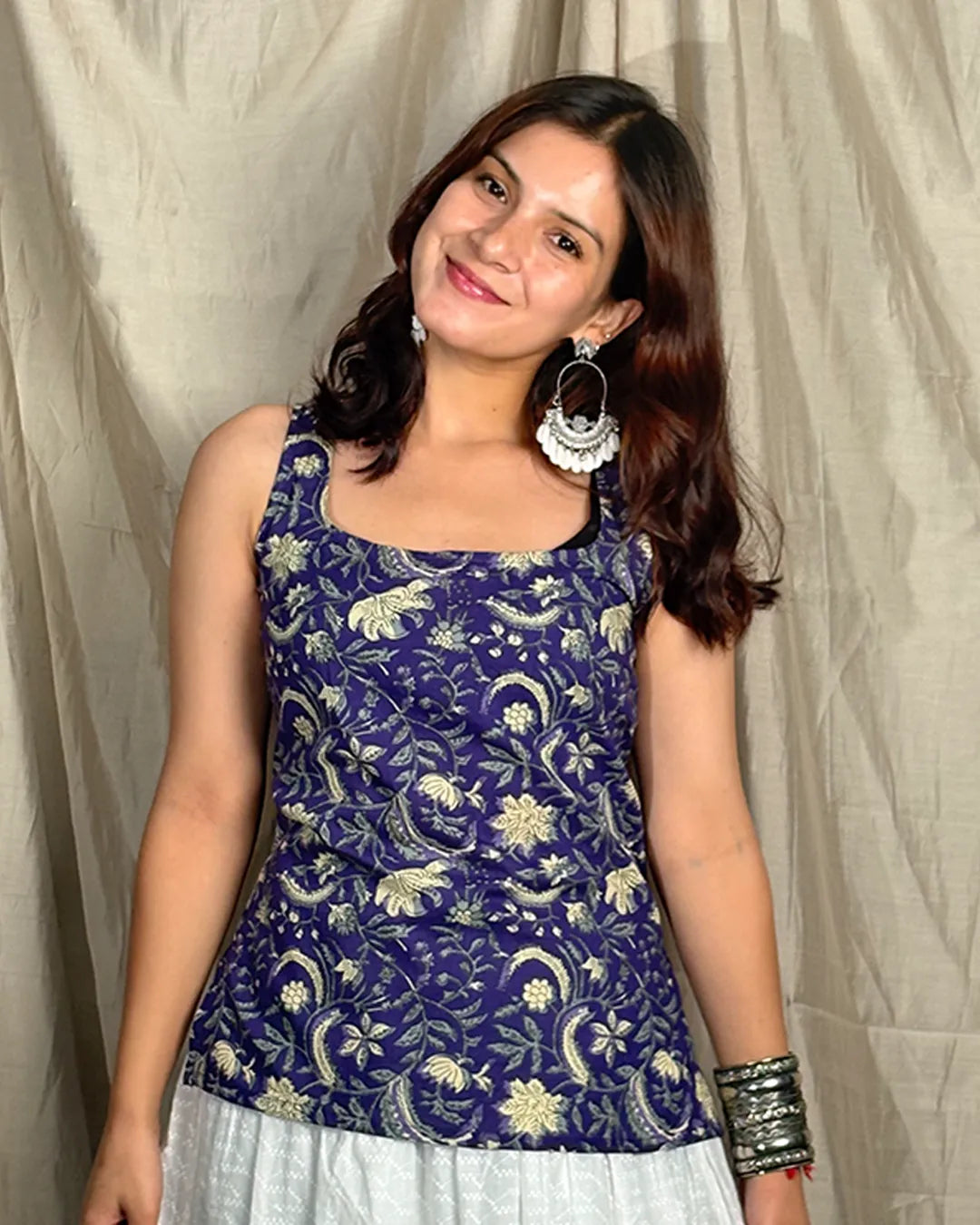 Purple Kiara Short Kurti