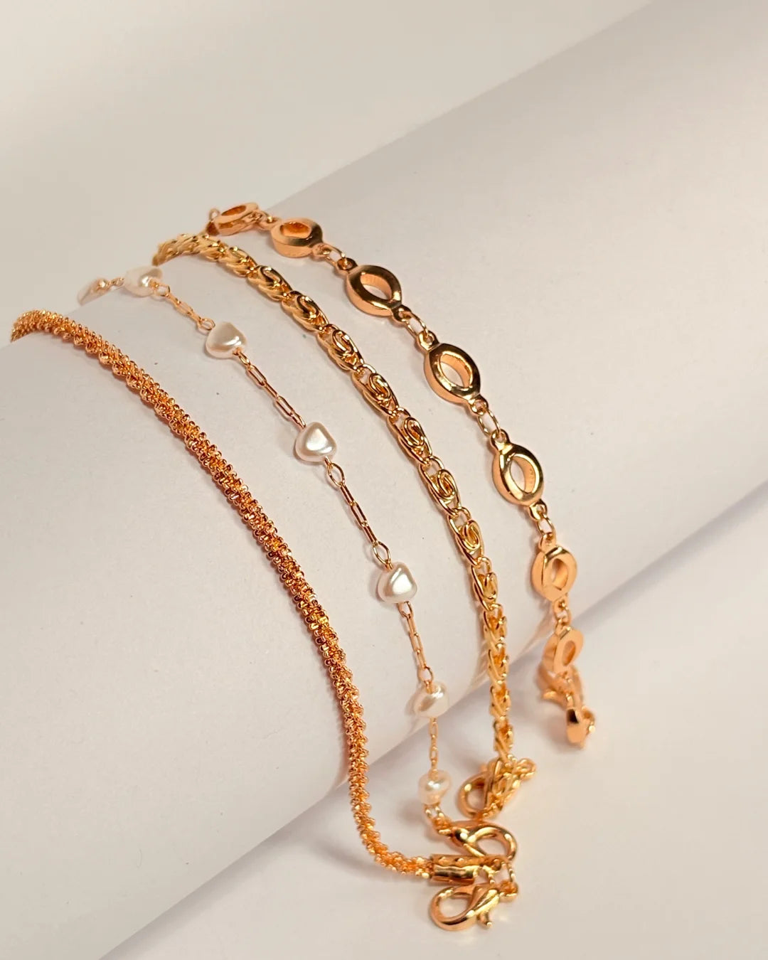 Oval 4 Stack Bracelet