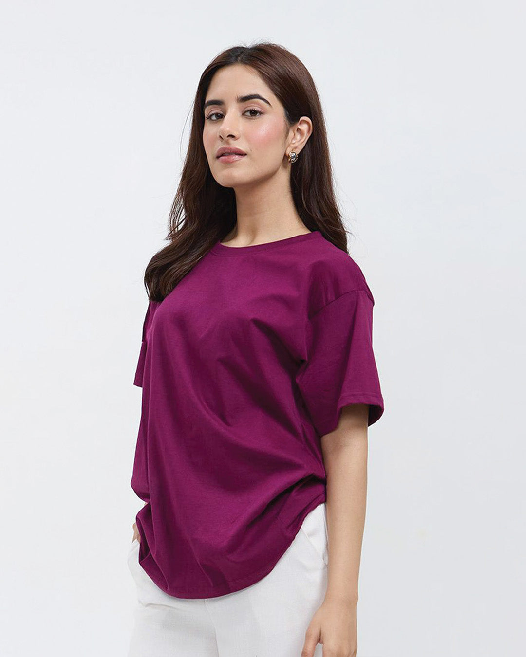 Mulberry Plain Oversized T-Shirt