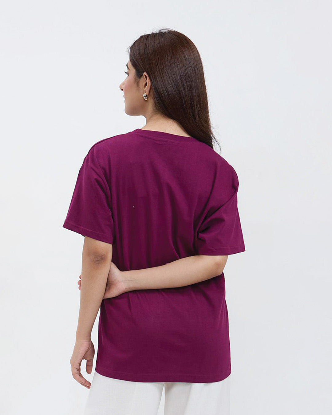 Mulberry Plain Oversized T-Shirt