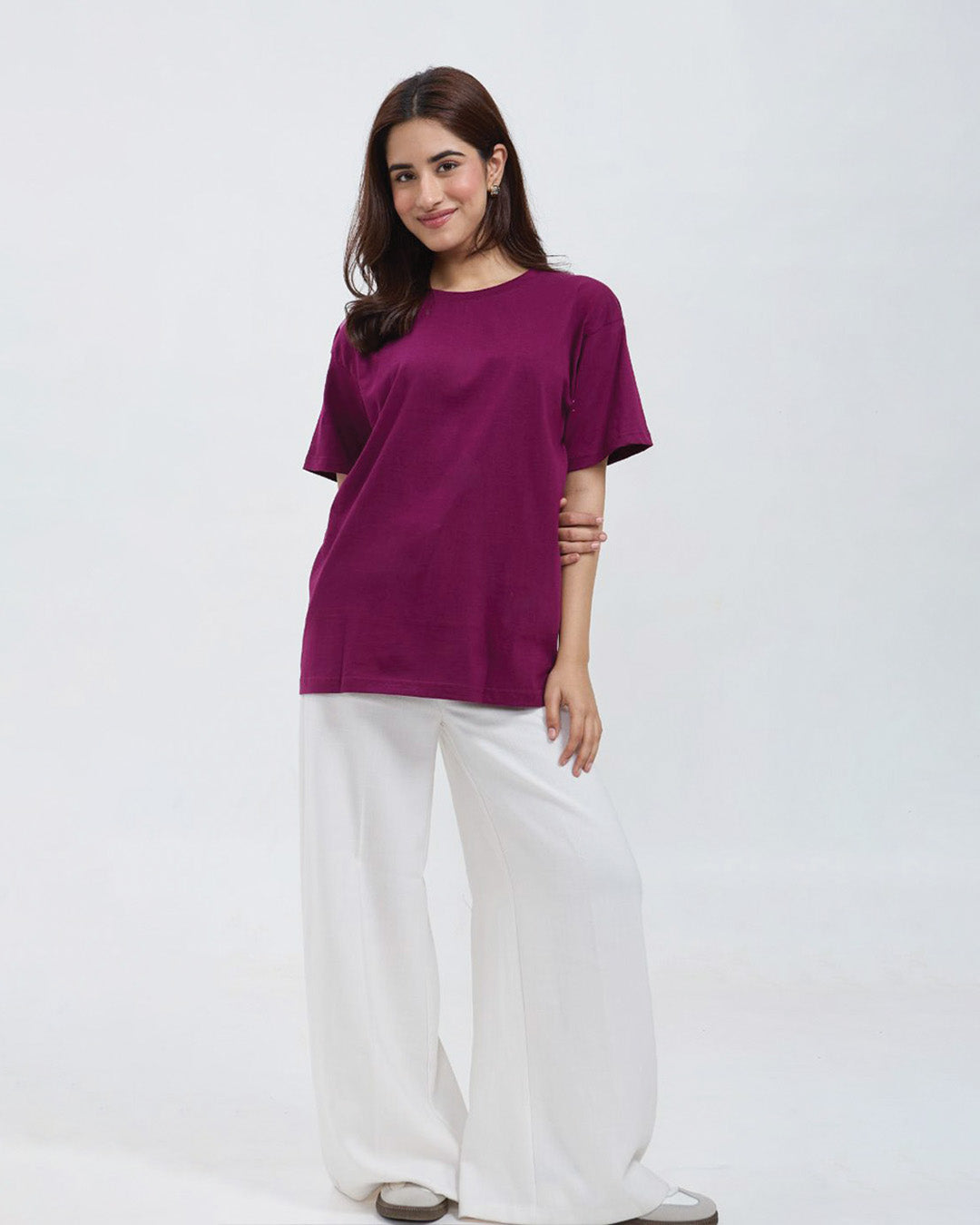 Mulberry Plain Oversized T-Shirt