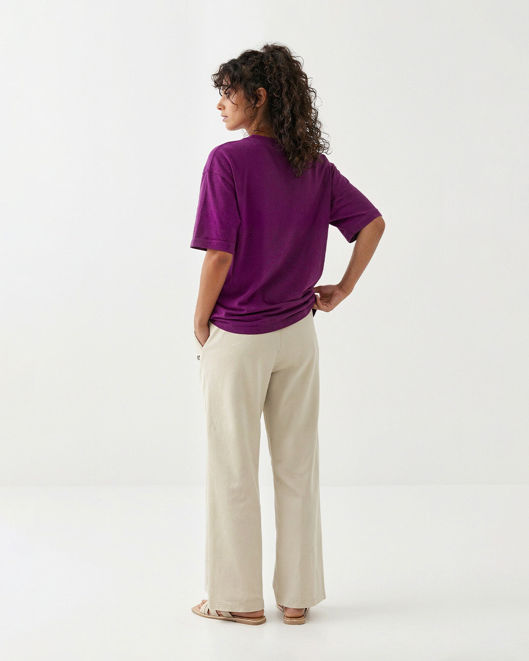 Beige Sweatpants Co-ord Set