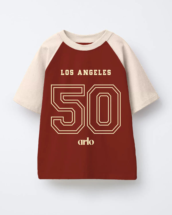 Los Angeles Raglan Oversized T-Shirt