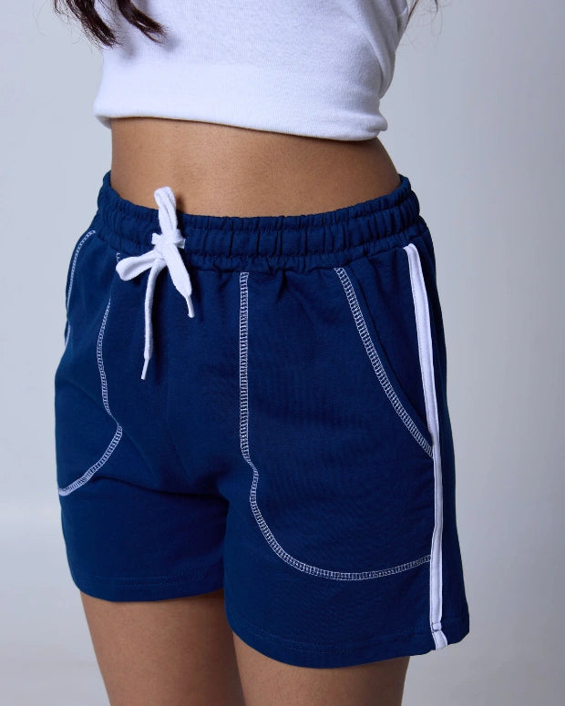 Blue Iconic Shorts