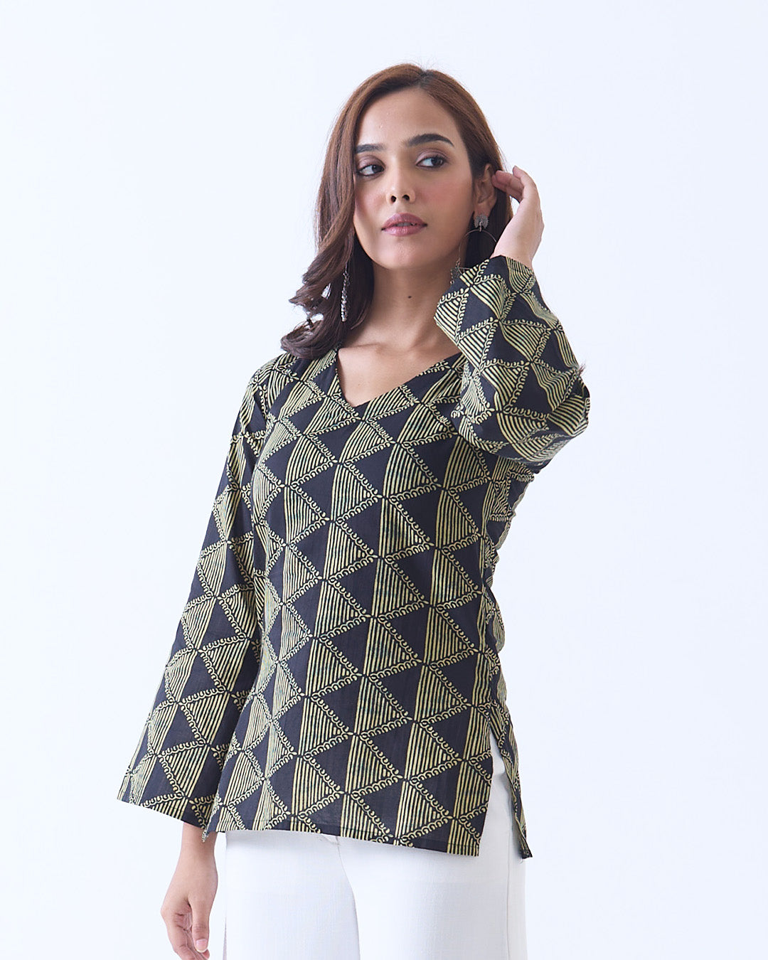 Hania Flared Sleeves Kurti