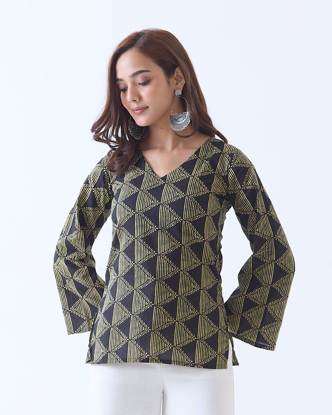 Hania Flared Sleeves Kurti